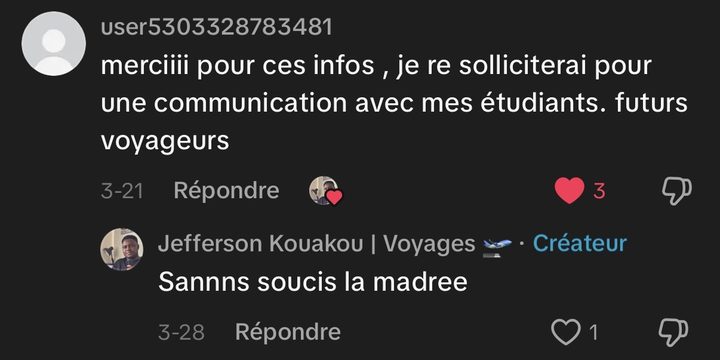 Avis de la communauté TikTok